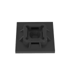 Panduit - Embase adhésive;haute température;4 voies;25,4x25,4mm;P.A 6.6;Noir;cdt.100;A uti