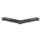 Panduit - Punchdown Patch Panel, Cat 6, Angled, 24