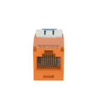 Panduit - Module jack avec cadre de montage Mini-Com? UTP RJ45,Cat 6A,TG,Orange,Qté:1