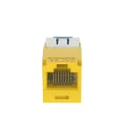 Panduit - Module jack avec cadre de montage Mini-Com? UTP RJ45,Cat 6A,TG,Jaune,Qté:24