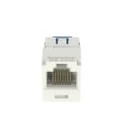 Panduit - Module jack avec cadre de montage Mini-Com? UTP RJ45,Cat 6A,TG,Blanc cas,Qté:1