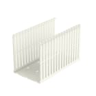 Panduit - Goulotte de câblage;PVC blanc;4x5pouces;couvercle à ajouter;Cdt.6pieds