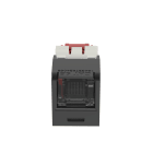 Panduit - Module jack Mini-Com? UTP RJ45 Cat 5E,TG,Obturé,Noir,Qté:1