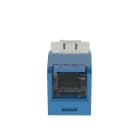 Panduit - Module jack Mini-Com? UTP RJ45 Cat 6,TG,Obturé,Bleu,Qté:1