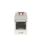 Panduit - Module jack Mini-Com? UTP RJ45 Cat 5E,TG,Obturé,Blanc cassé,Qté:1