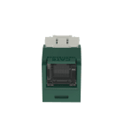 Panduit - Module jack Mini-Com? UTP RJ45 Cat 6,TG,Obturé,Vert,Qté:1