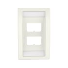 Panduit - Faceplate, 4 Port, Single Gang, Executiv