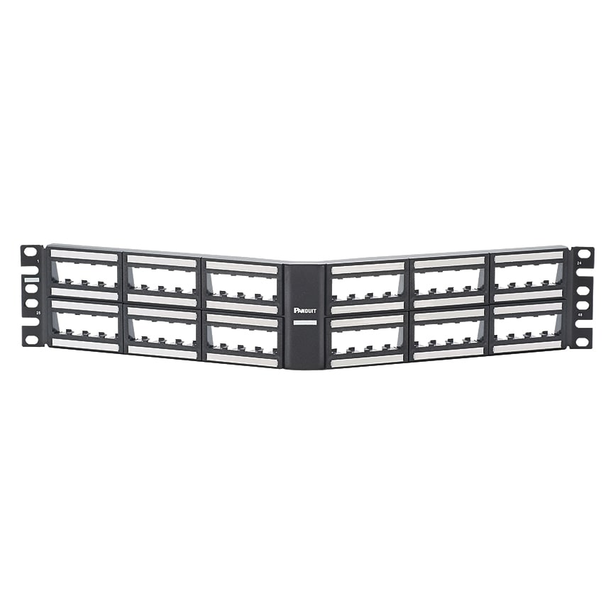 Panduit - 48 port Cat 6 patch panel TG kit with la