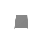 Panduit - Couvercle goulotte;film protec.;PVC gris clair;6 pieds(1,80m)x82,6mm; Cdt.6 pied