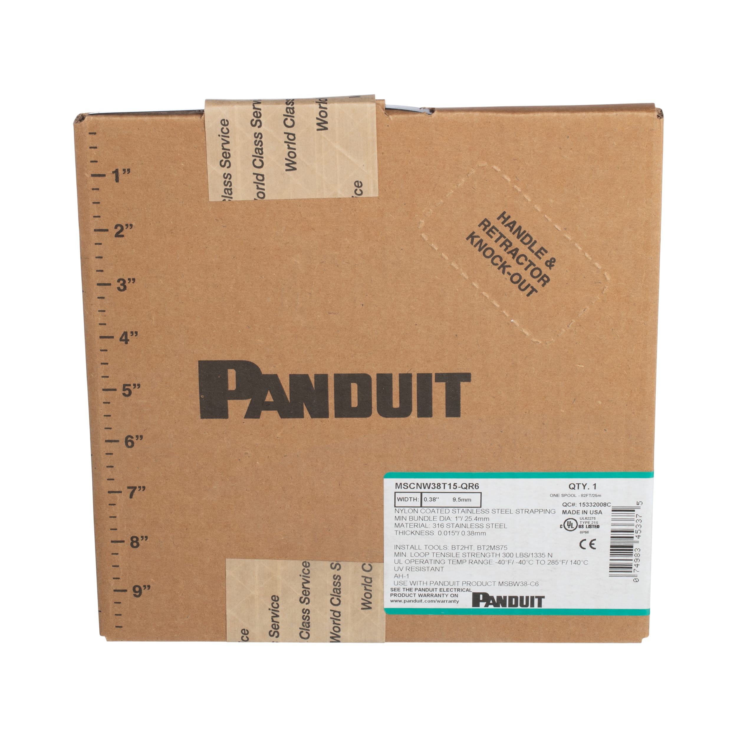 Panduit - Custom Strapping, 316 SS, Nylon FC, .38"