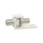 Panduit - Coupler Module, F-Type, White, 100 Pack