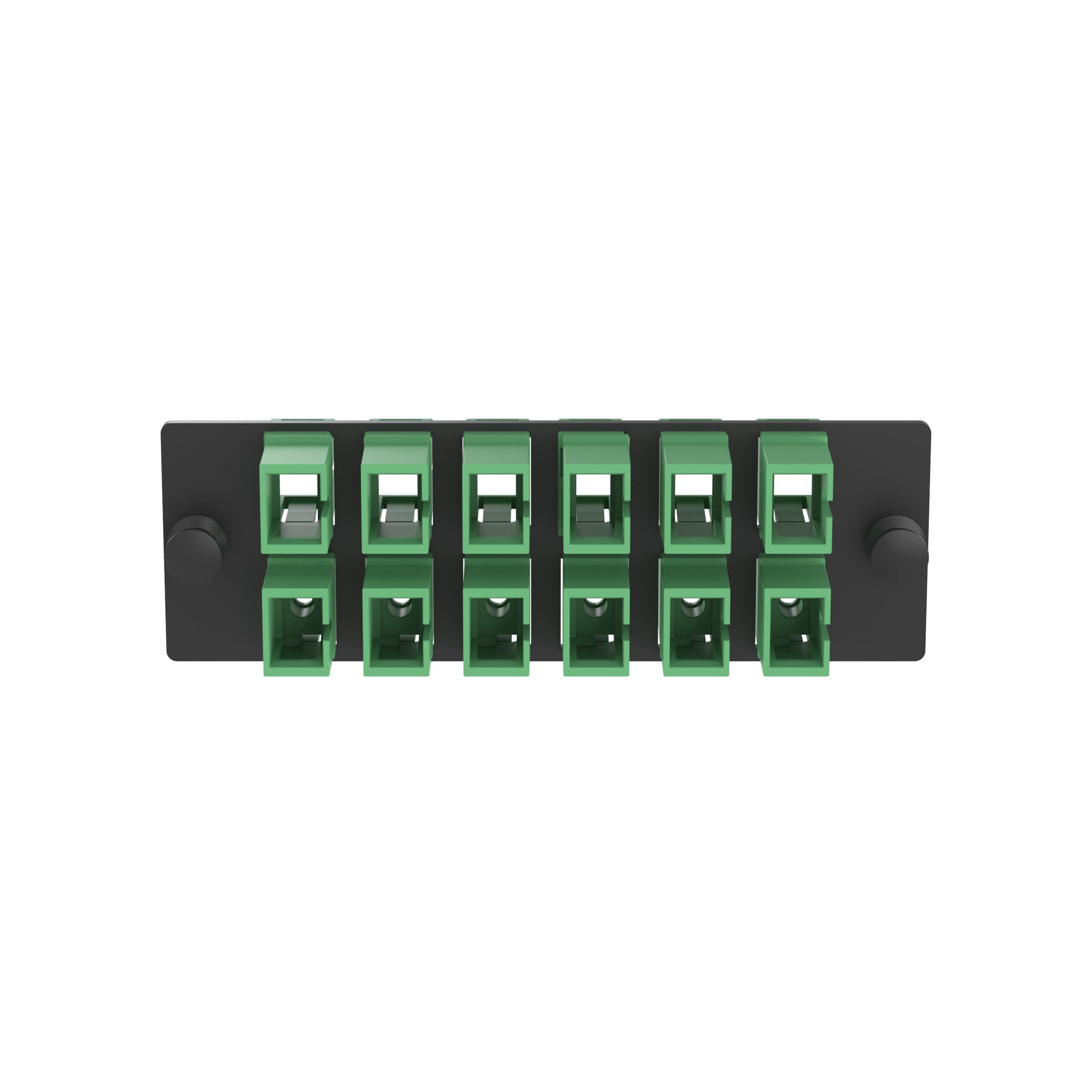 Panduit - FAP w/12 LC Dupl SM Adapters (AG) Zirc