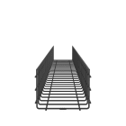 Panduit - Wire Basket 6" H x 8" W, Black Powdered