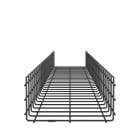 Panduit - Wire Basket 6" H x 12" W, Black Powdered
