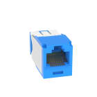 Panduit - Module jack Mini-Com? UTP RJ45 Cat 6A TG, résistant à la corrosion,Bleu,Qté:1