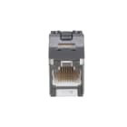 Panduit - Module jack Mini-Com? STP RJ45 Cat 6,TG,blindé,Blanc,Qté:1