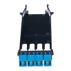 Panduit - HD Flex 4-port LC Adapter Panel, Blue ad