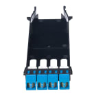 Panduit - HD Flex 4-port LC Adapter Panel, Blue ad