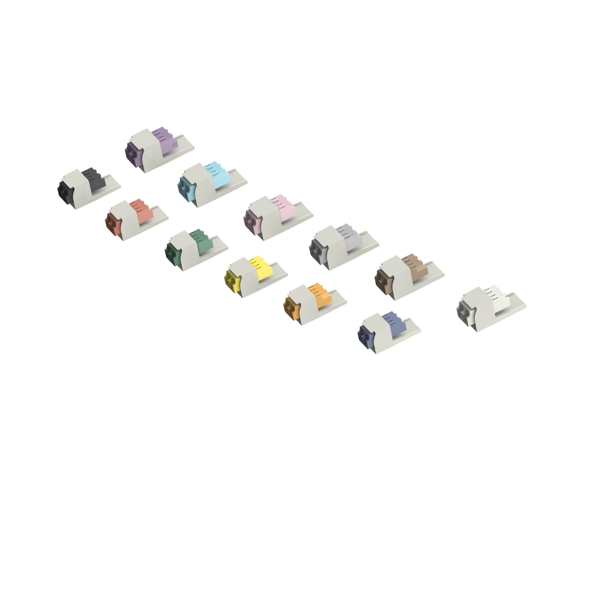 Panduit - LC SR/SR DUPLEX (WT) NON-KEYED ADAPTER,
