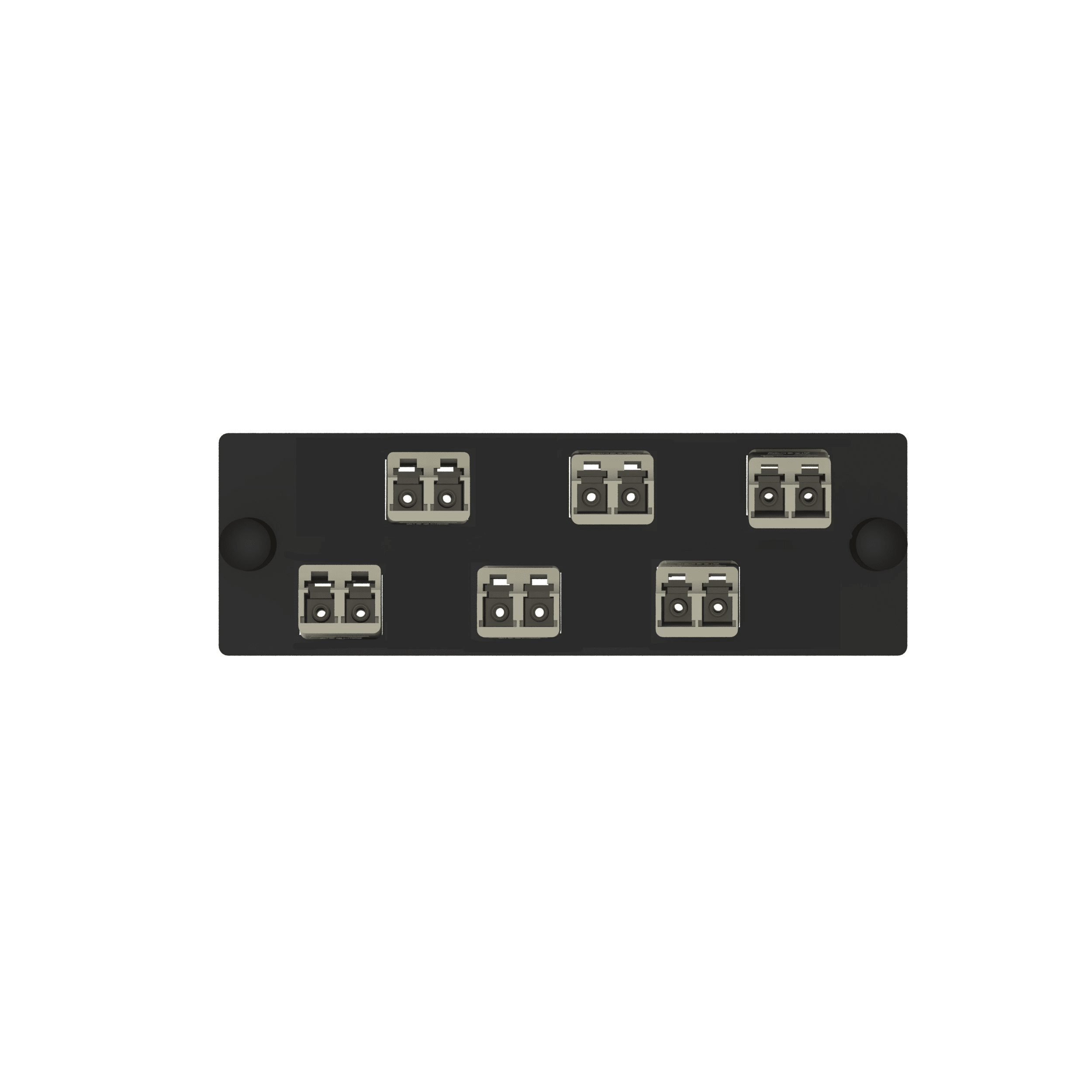 Panduit - FAP w/6 LC Duplex MM Adapters EI (Zirc)