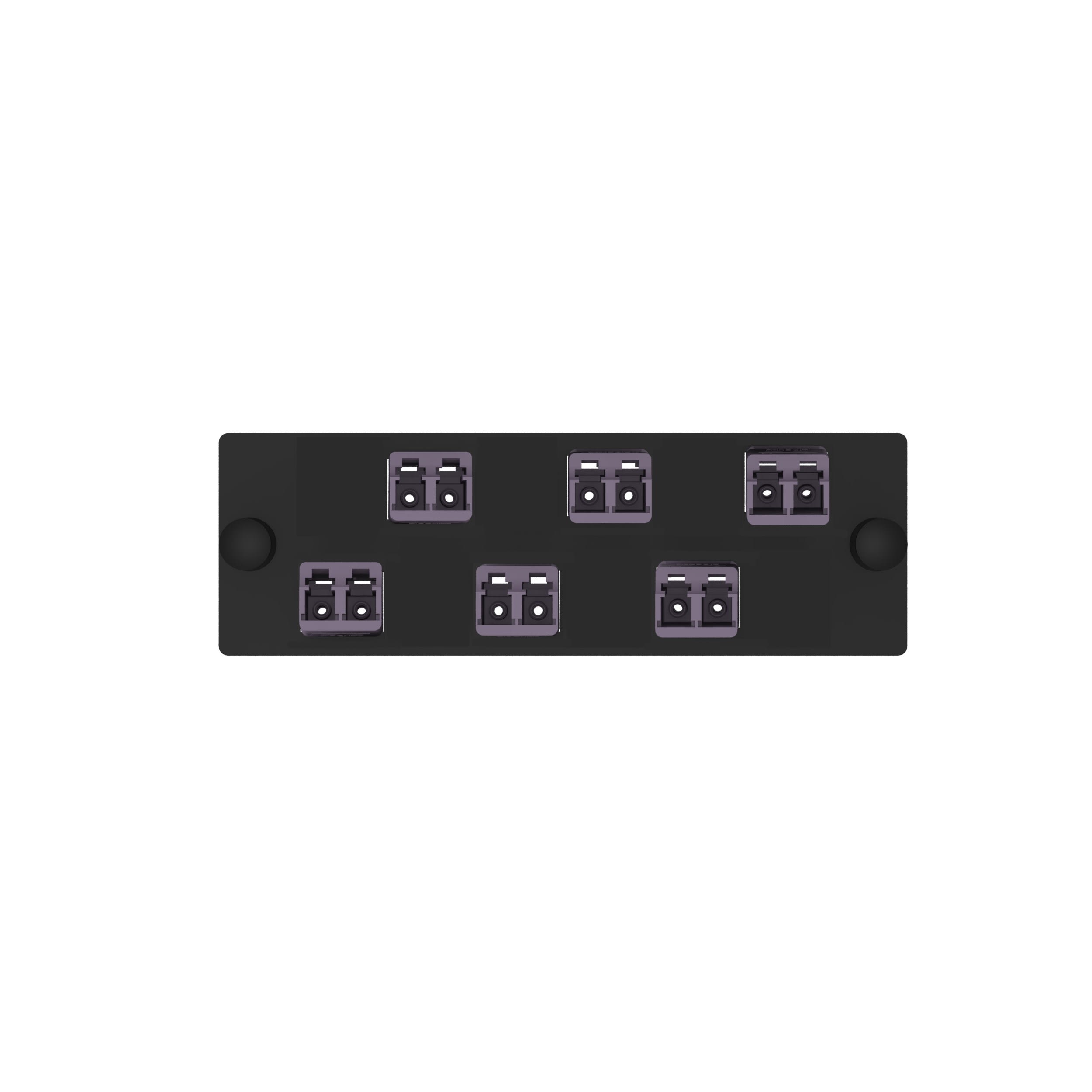 Panduit - 6 Positon Keyed/Std (G-Violet) Duplex LC