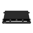 Panduit - Opticom Rack Mount Fiber Enclosure, Blac