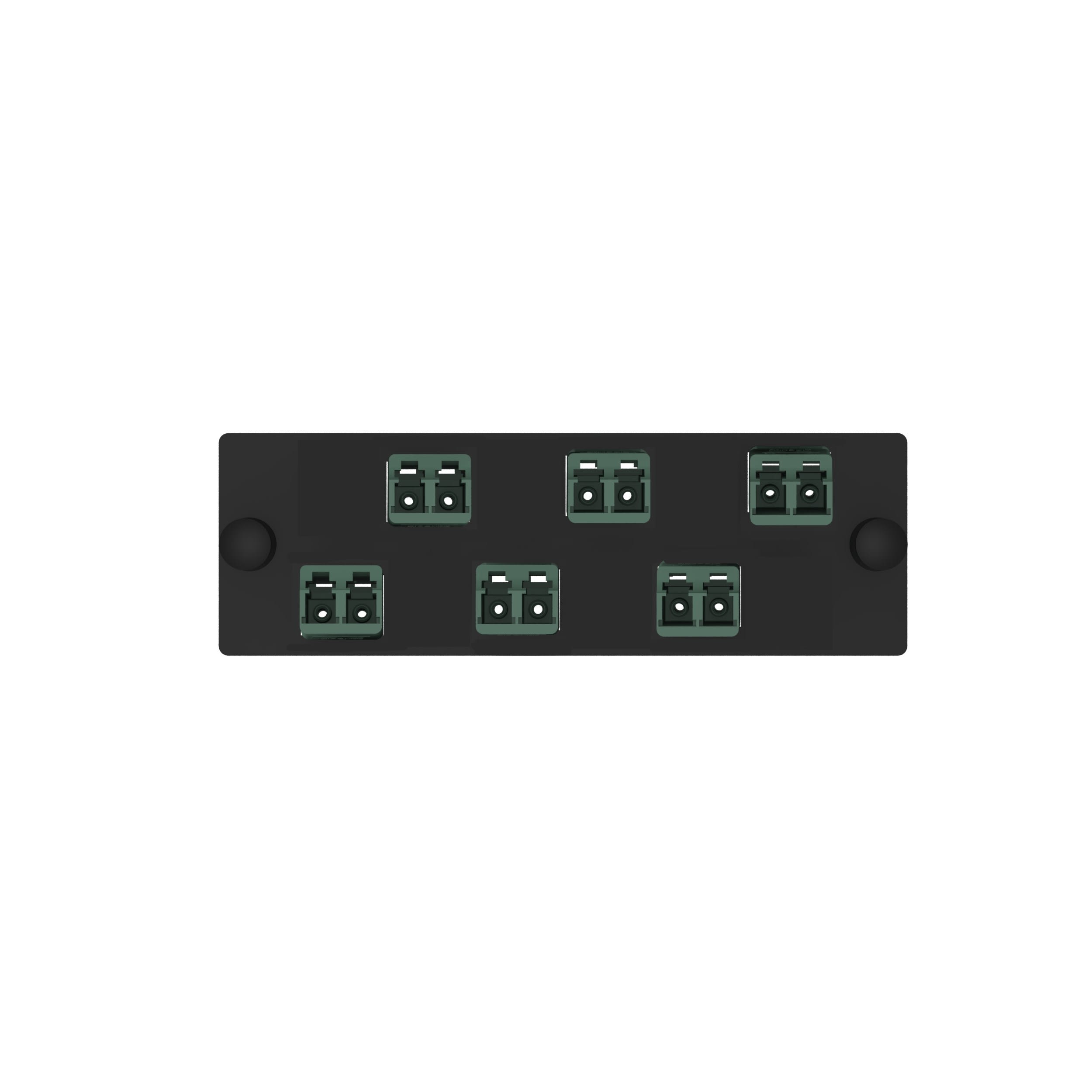 Panduit - 6 Position Keyed/Std (C-Green) Duplex LC