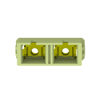 Panduit - OM5 SC DUPLEX ADAPTER, LIME, ZIRCONIA SP