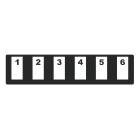 Panduit - HD Flex Tray 6 Port Cassette Label