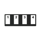 Panduit - HD Flex Tray 4 Port Cassette Label