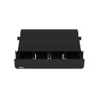 Panduit - Opticom Rack Mount Fiber Enclosure, Blac