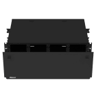 Panduit - Opticom Rack Mount Fiber Enclosure, Blac