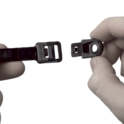 Panduit - Lashing Tie Mounting Clip, 1/4" (M6) Scr