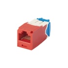 Panduit - Module jack avec cadre de montage Mini-Com? UTP RJ45,Cat 6A,TG,Rouge,Qté:100