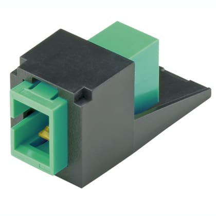 Panduit - Mod w/SC APC Simpl Adapter w/Zirconia Sp