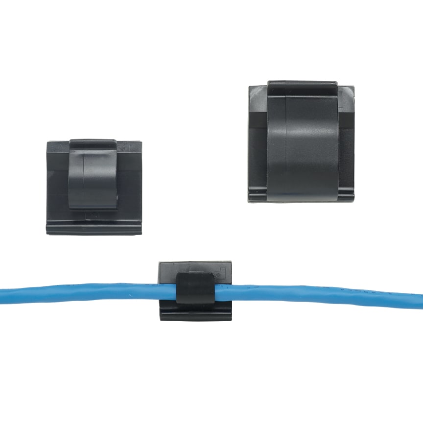 Panduit - Clip de cable adhésif;pour diamètre de 15,8mm max;P.A 6.6;Noir;Cdt.100