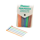 Panduit - Pochette au format de poche contenant 250 colliers de serrage (50 bleu, orange,