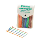 Panduit - Colliers PLT rayé,50 bleu,orange,vert,marron,ardoise;Cdt :250 (pochette)