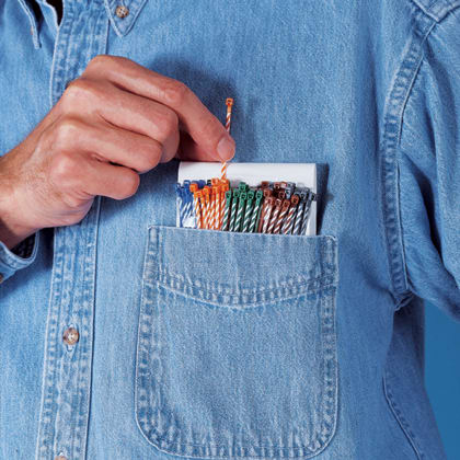 Panduit - Pouch Filled with Striped Cable Ties