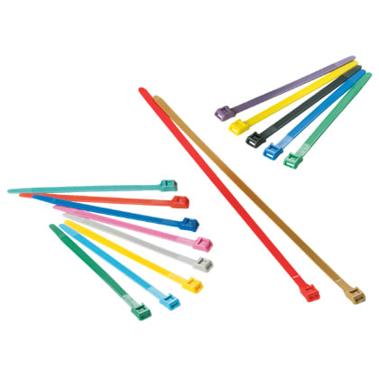 Panduit - Collier installation In-line;358x9mm;PA 6.6;Bleu foncé UV;Cdt:100 (sachet)