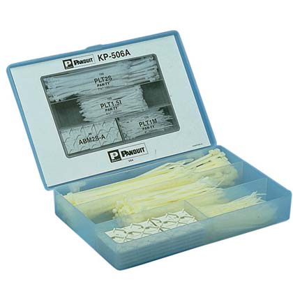 Panduit - Assortiment de colliers de serrage et embases pour utilisation intérieure. Colli