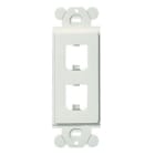 Panduit - GFCI Frame, 2 Port, White