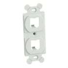 Panduit - Frame, Type 106, 2 Port, Off White
