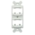 Panduit - Frame, Type 106, 4 Port, Off White