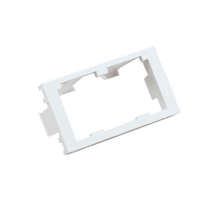 Panduit - Insert, 2 Port, 1/3 Size, Flat, Off Whit