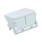 Panduit - Insert, 2 Port, Sloped Shuttered, Off Wh