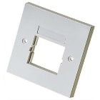 Panduit - UK 86mmx86mm, single gang faceplate fram