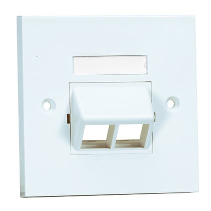 Panduit - NK 2-port, single gang, sloped faceplate