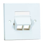 Panduit - NK 2-port, single gang, sloped faceplate