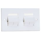 Panduit - NK 4-port, double gang, sloped, shuttere
